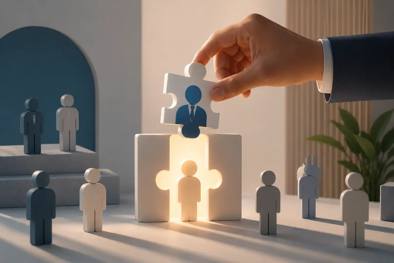 Hiring manager reviewing a permanent staffing shortlist
