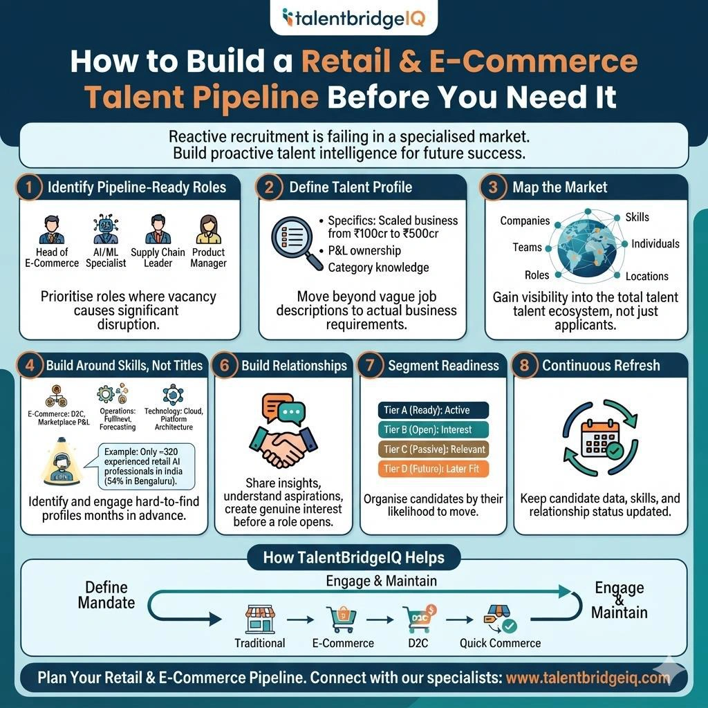 How to Build a Retail & E-Commerce Talent Pipeline Infographic
